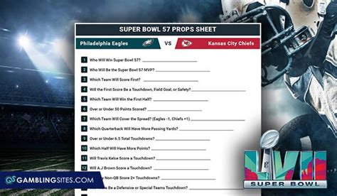 bovada super bowl prop sheet|2023 Super Bowl Props Sheet TCS .